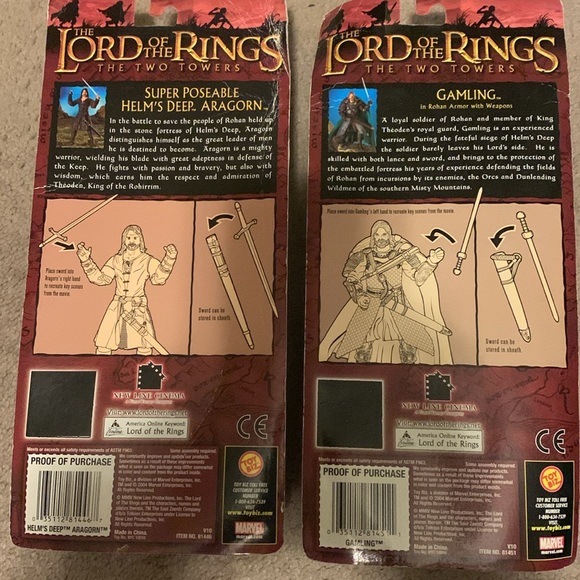 Lord of the Rings Action Figures - Aragorn and Gamling - Picture 2 of 6